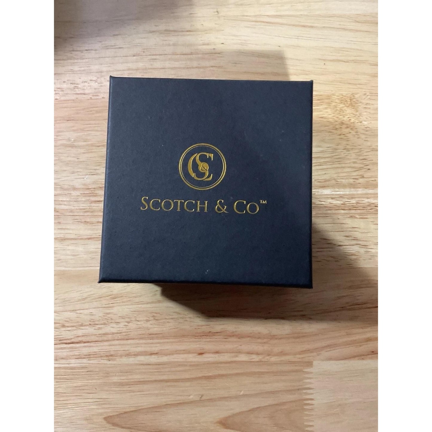Scotch & Co collar xs black tan stitch