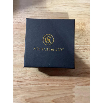 Scotch & Co collar xs black tan stitch