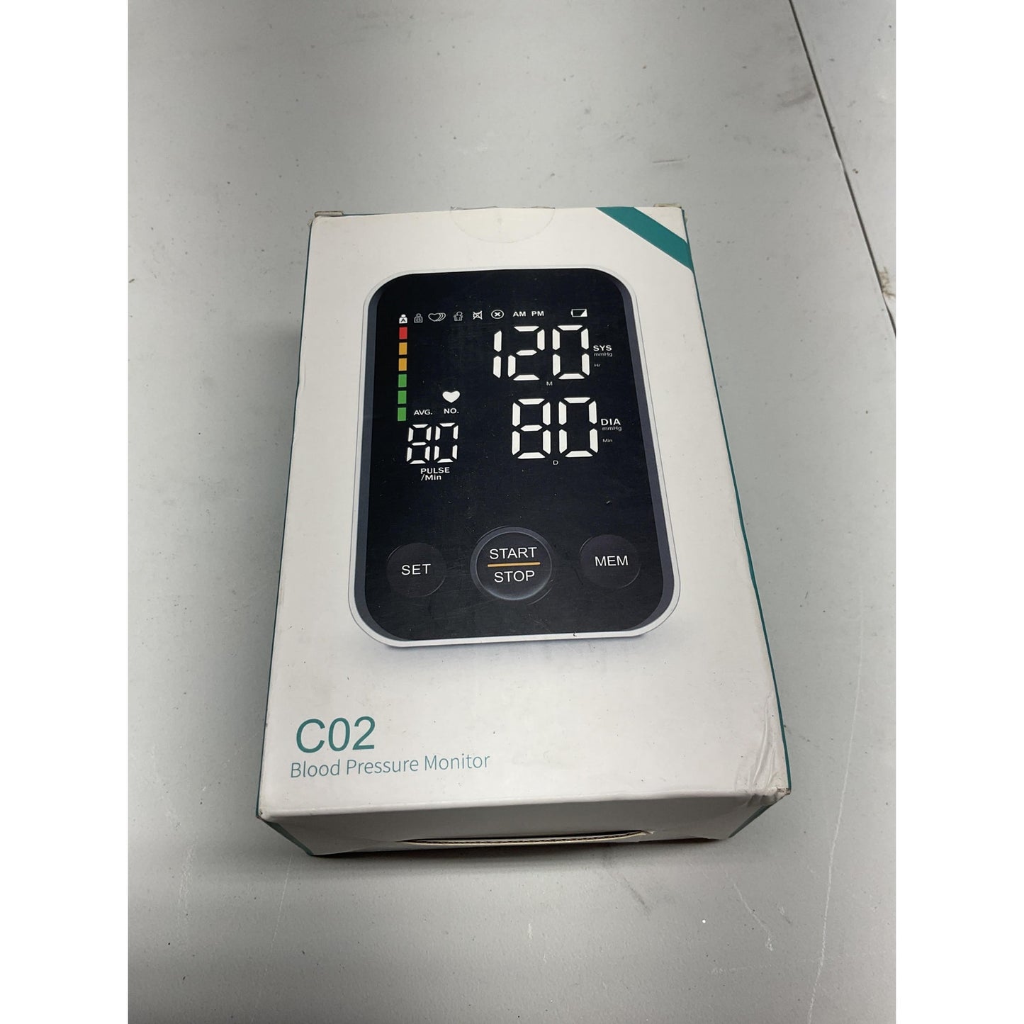 C02 blood pressure monitor