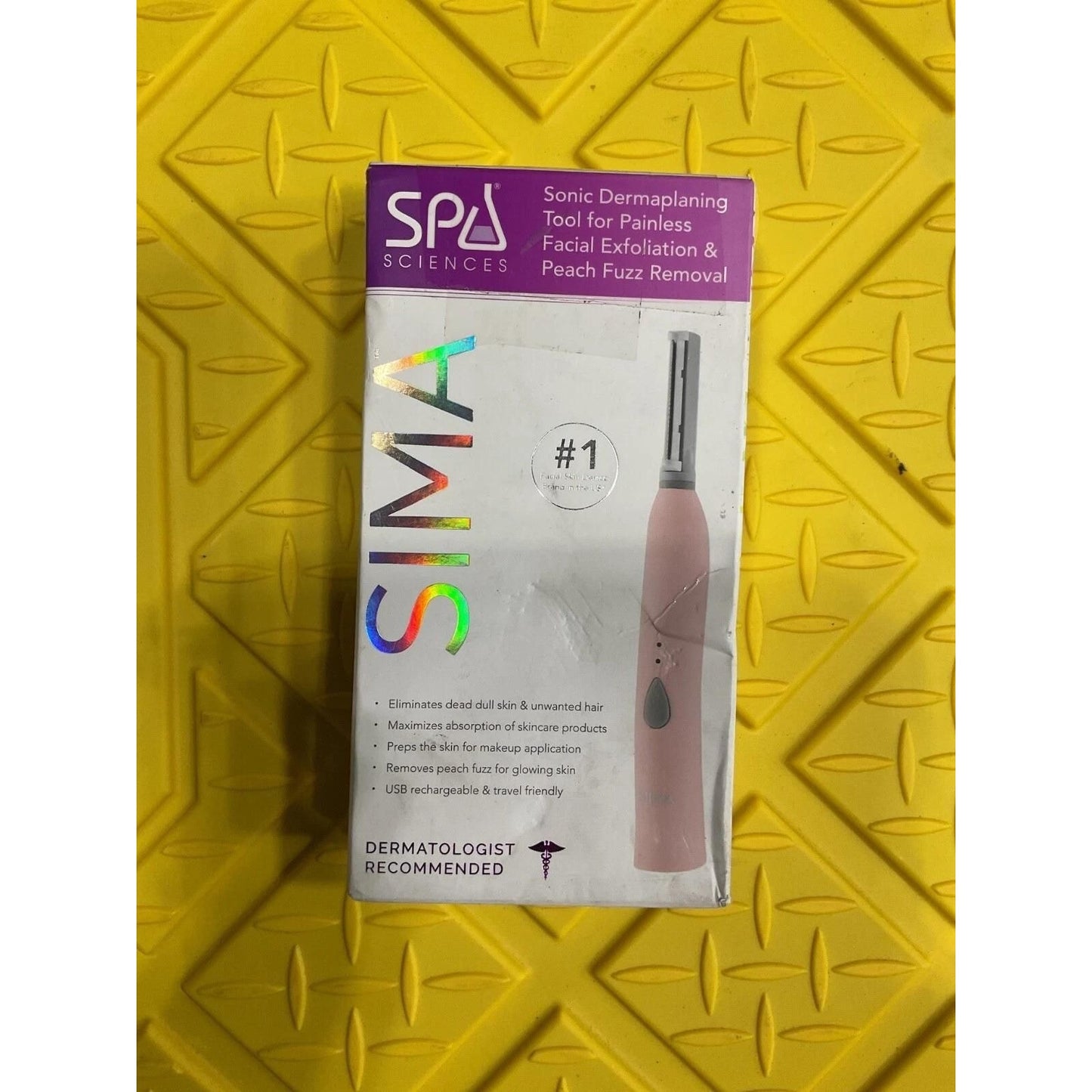 Spa Sciences SIMA Deluxe Sonic Dermaplaning Tool for Exfoliation & Peach Fuzz