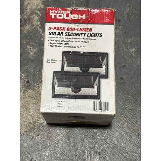 2 Pack wireless solar Security Lights Hyper Tough