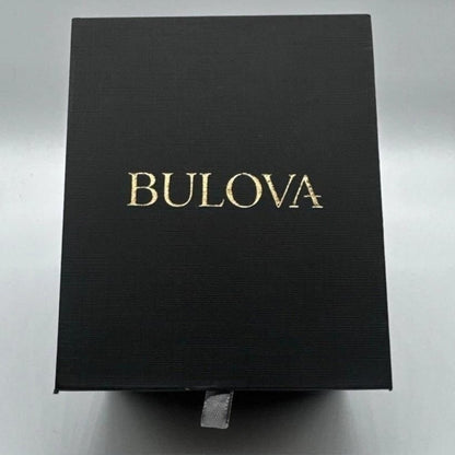 Bulova Classic 98M105 Womens Silver Gold Two Tone Round Analog Wristwatch