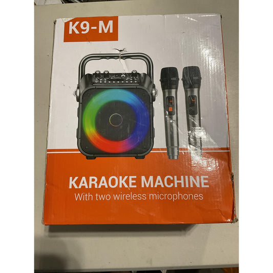 Karaoke machine with two wireless microphones
