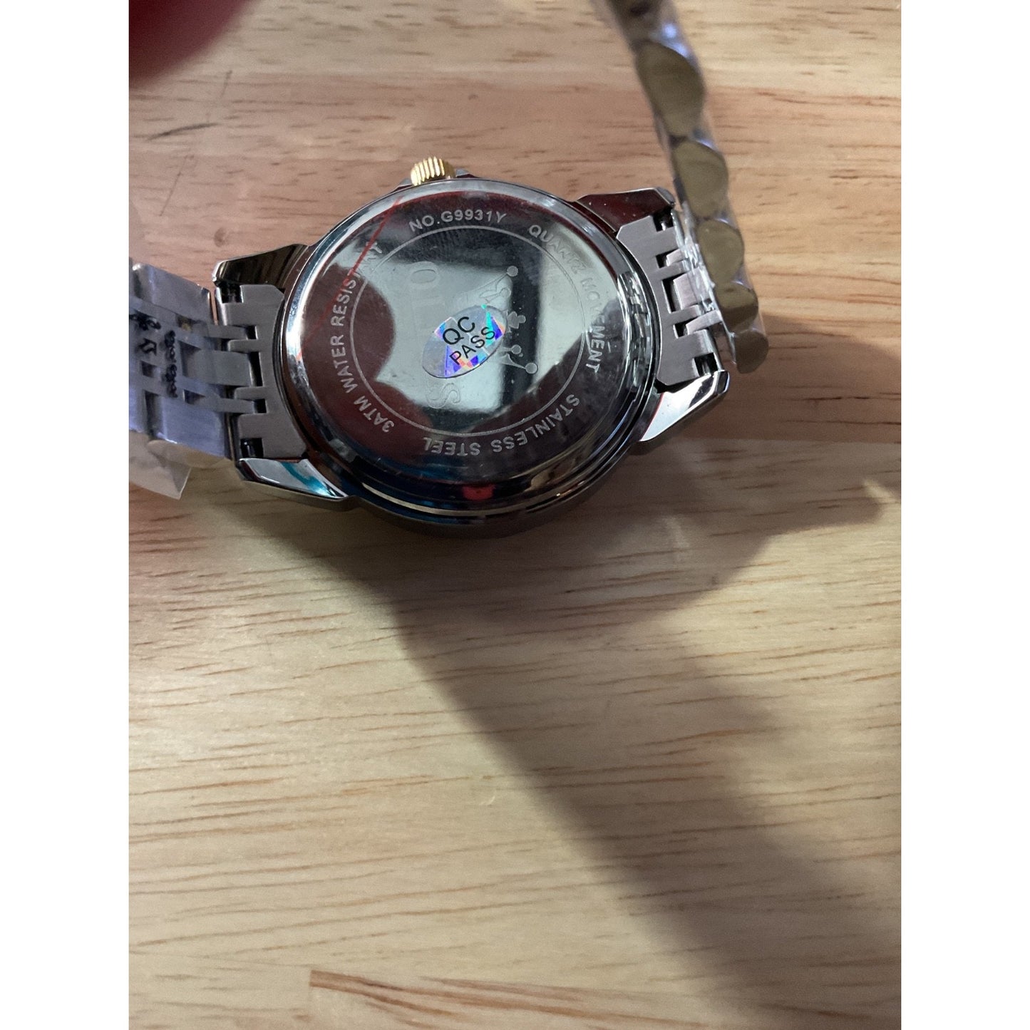 Olevs MENS WATCH Silver/Gold & Navy Blue