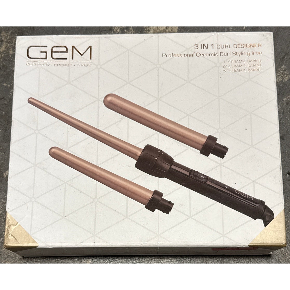 GEM 3 in 1 curl designer professional ceramic curl system