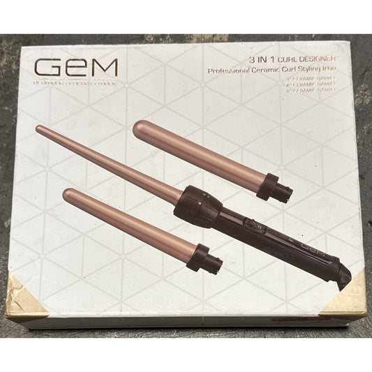 GEM 3 in 1 curl designer professional ceramic curl system