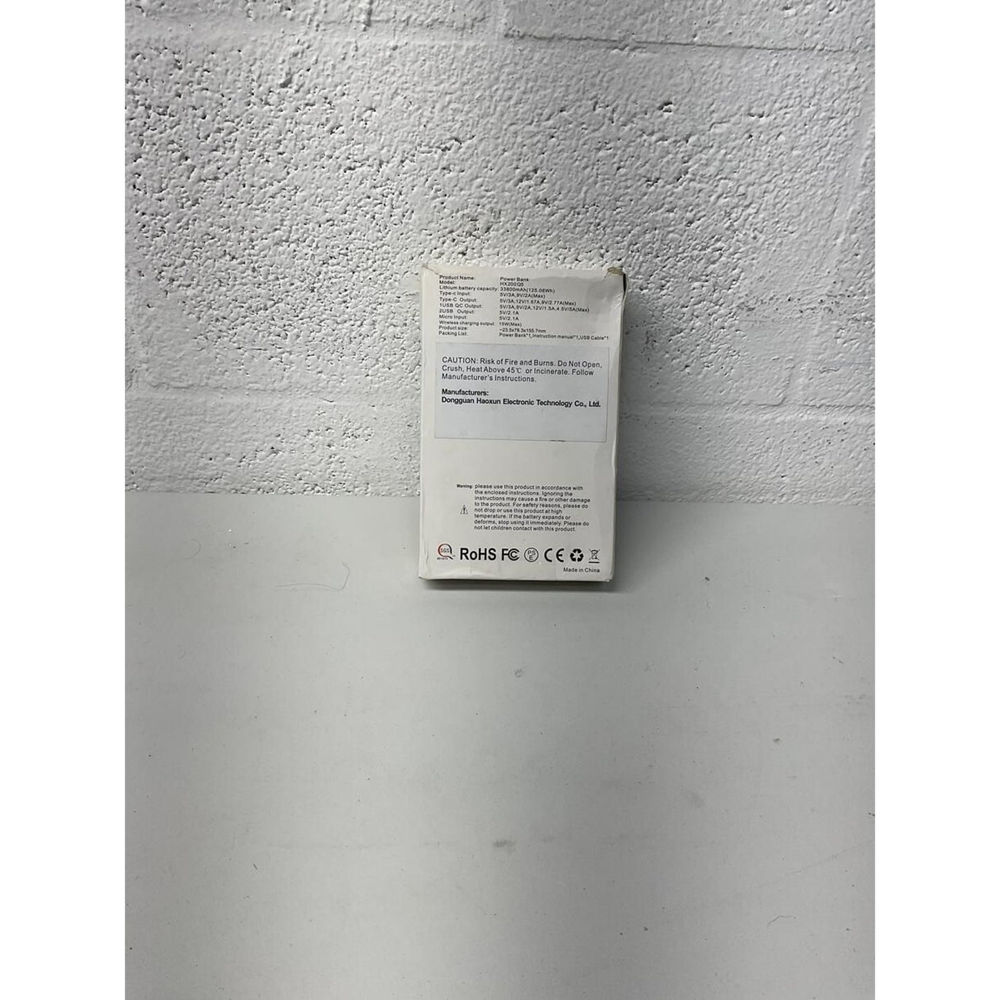 Power Bank 33800mAh  model HX200Q5 black