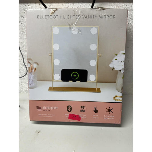Thinkspace Beauty Bluetooth Lighted Vanity Mirror Gold