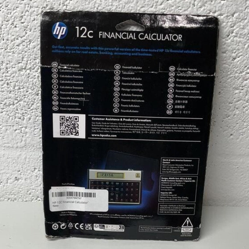 HP FINANCIAL CALCULATOR 12c