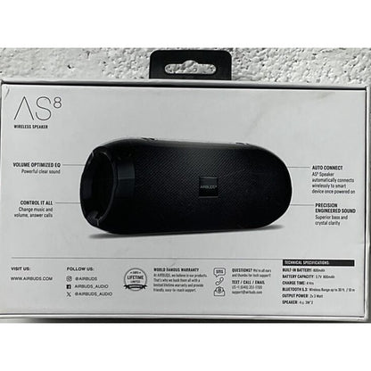 AS 8 BLUETOOTH WIRELESS SPEAKER