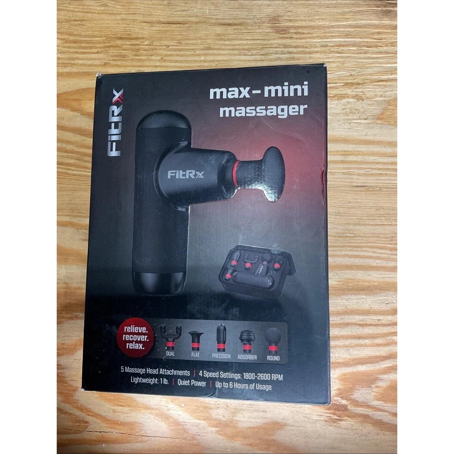 FitRx Mini Pro Neck and Back Massager, Handheld Deep Tissue Muscle Massage Gun