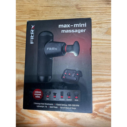 FitRx Mini Pro Neck and Back Massager, Handheld Deep Tissue Muscle Massage Gun