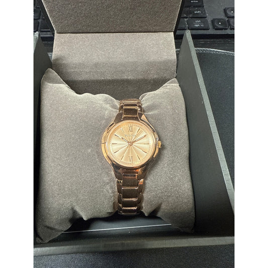 Bulova Classic Women’s Watch rose gold with box stainless steel 97L151