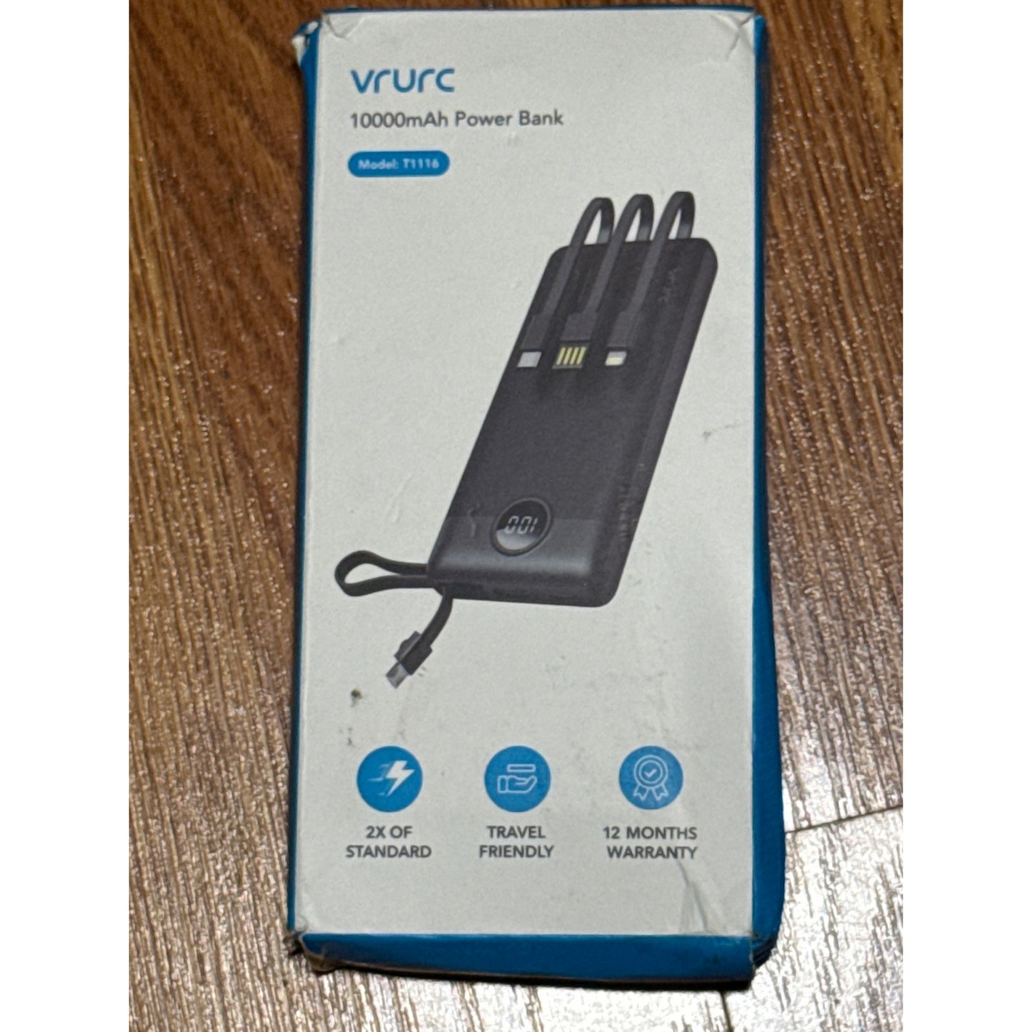 VRURC 10,000 MAH power bank