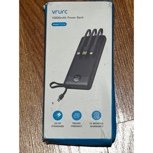 VRURC 10,000 MAH power bank