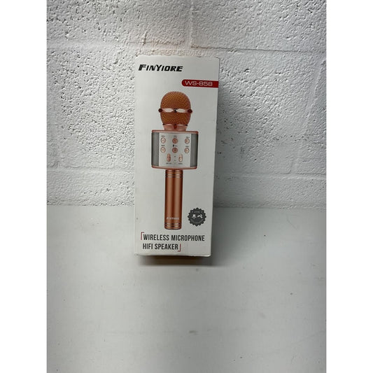 FinYiore Wireless Microphone Rose Gold