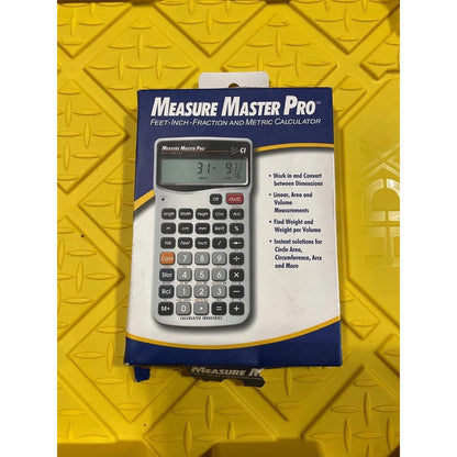 measure master pro feet-inch-fraction and metric calculator