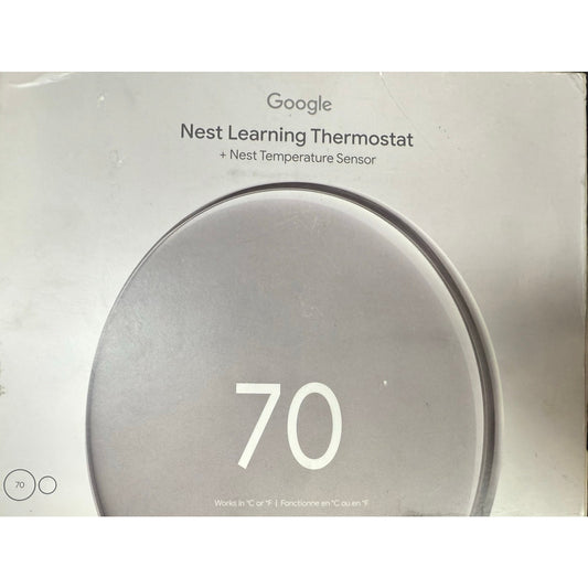 Nest 4th gen Silver with temperature sensor 2nd gen NEW