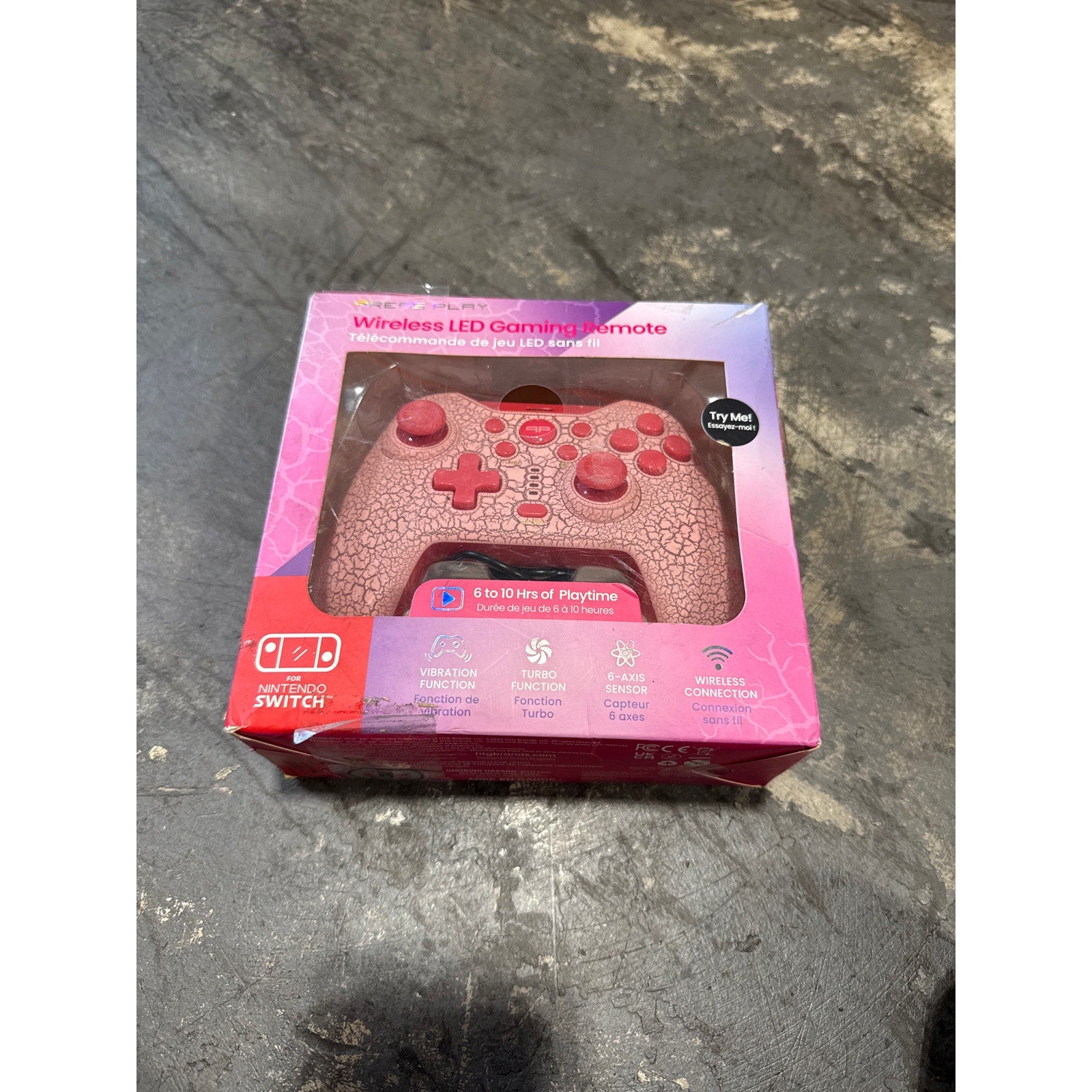 Press Play - wireless gaming Controller Nintendo switch - Pink ...