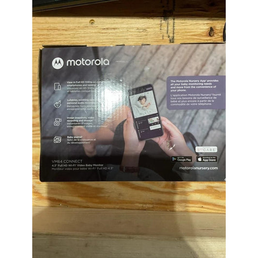 Motorola VM64 Connect 4.3” Full HD Wi-Fi Video Baby Monitor - White