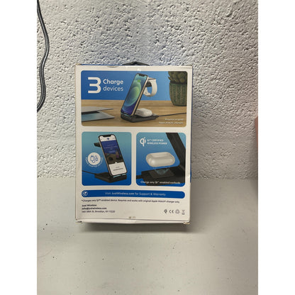 Just wireless Qi Desktop Charging Station for Apple & Android devices