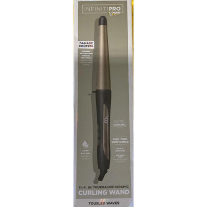 Infiniti Pro by Conair 1” Tourmaline Ceramic Curling Wand tousled waves