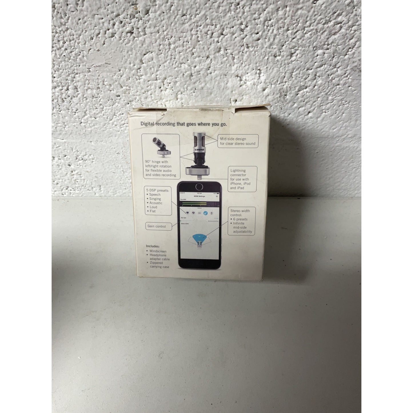 SHURE Digital Stereo Condenser Microphone MV88