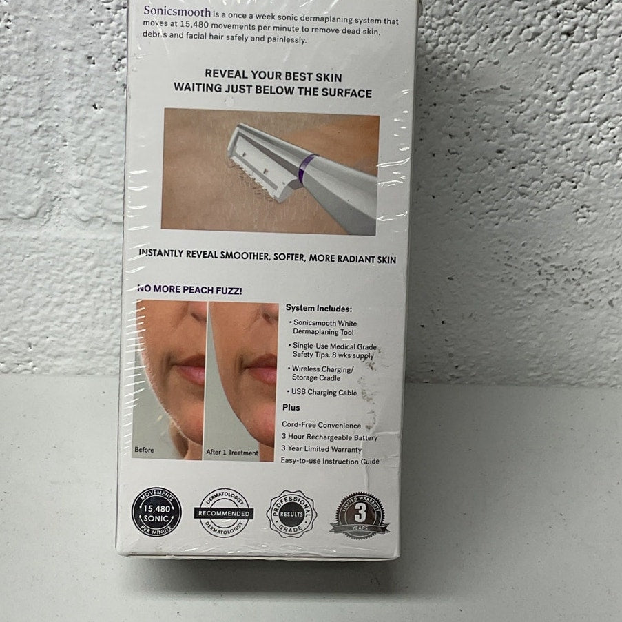 Sonicsmooth 2-in-1 Sonic Dermaplaning & Exfoliation + Hair removal