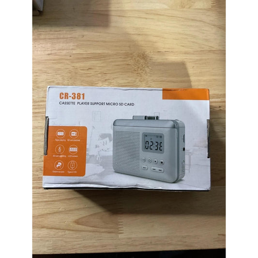 Cassette Player/Recorder Support Micro SD Card (CR-381)