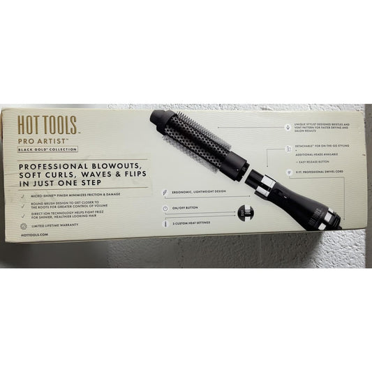 Hot Tools Pro Artist One-Step Detachable Round Brush Dryer - Open box