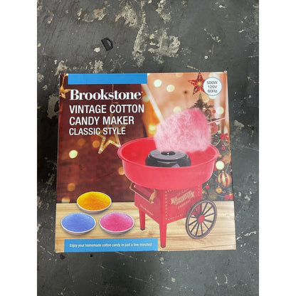 Brookstone Vintage Cotton Candy Maker Classic Style **Missing Candy Flavors**