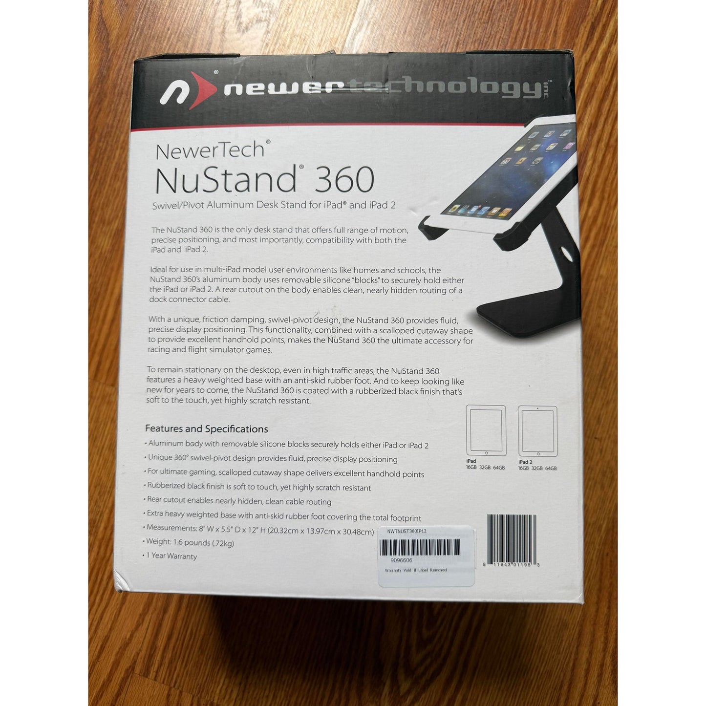 Newer Technology - Ipad Stand aluminum NUstand360