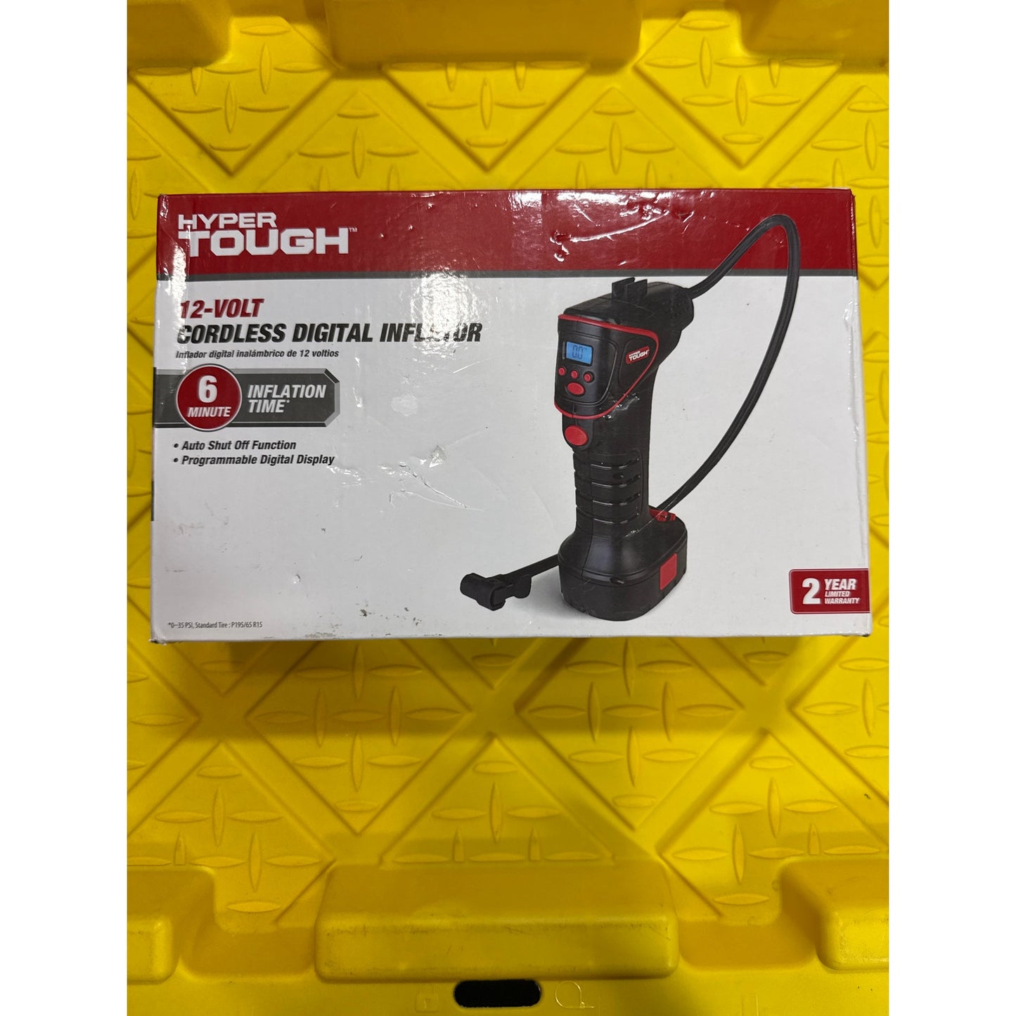 Hyper Tough 12Volt Cordless Digital Inflator- Open Box