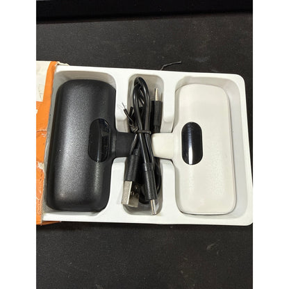 Black and white USBc PowerBank 5000 mah 2 pack