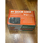 RV door lock with key fobs for doors with hinges on right
