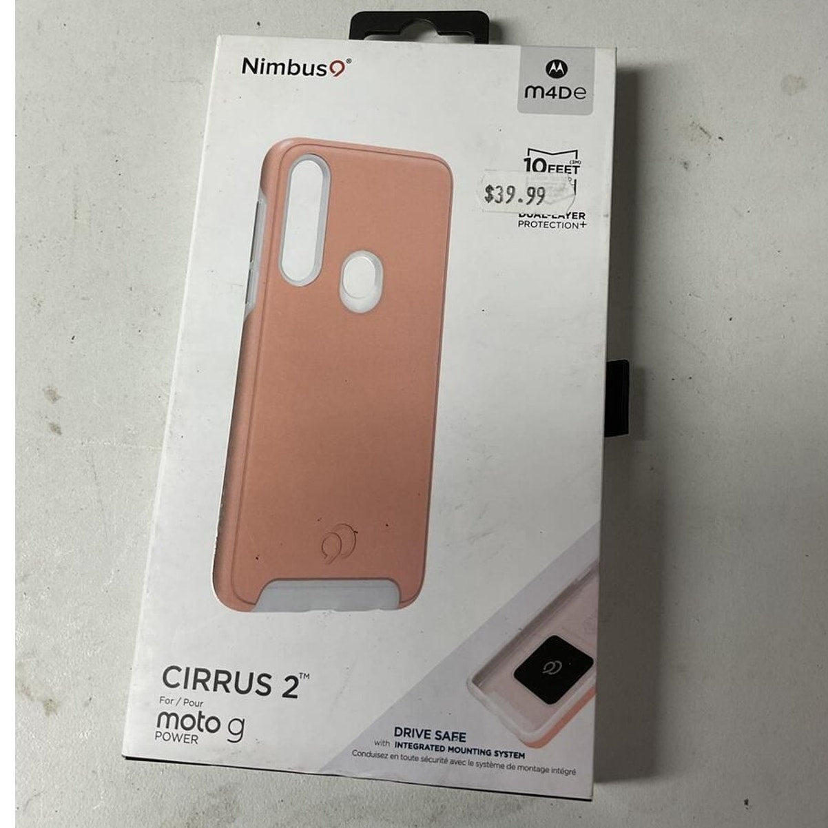 Nimbus 9 CIRRUS 2 Case for Moto G Power Rose Clear