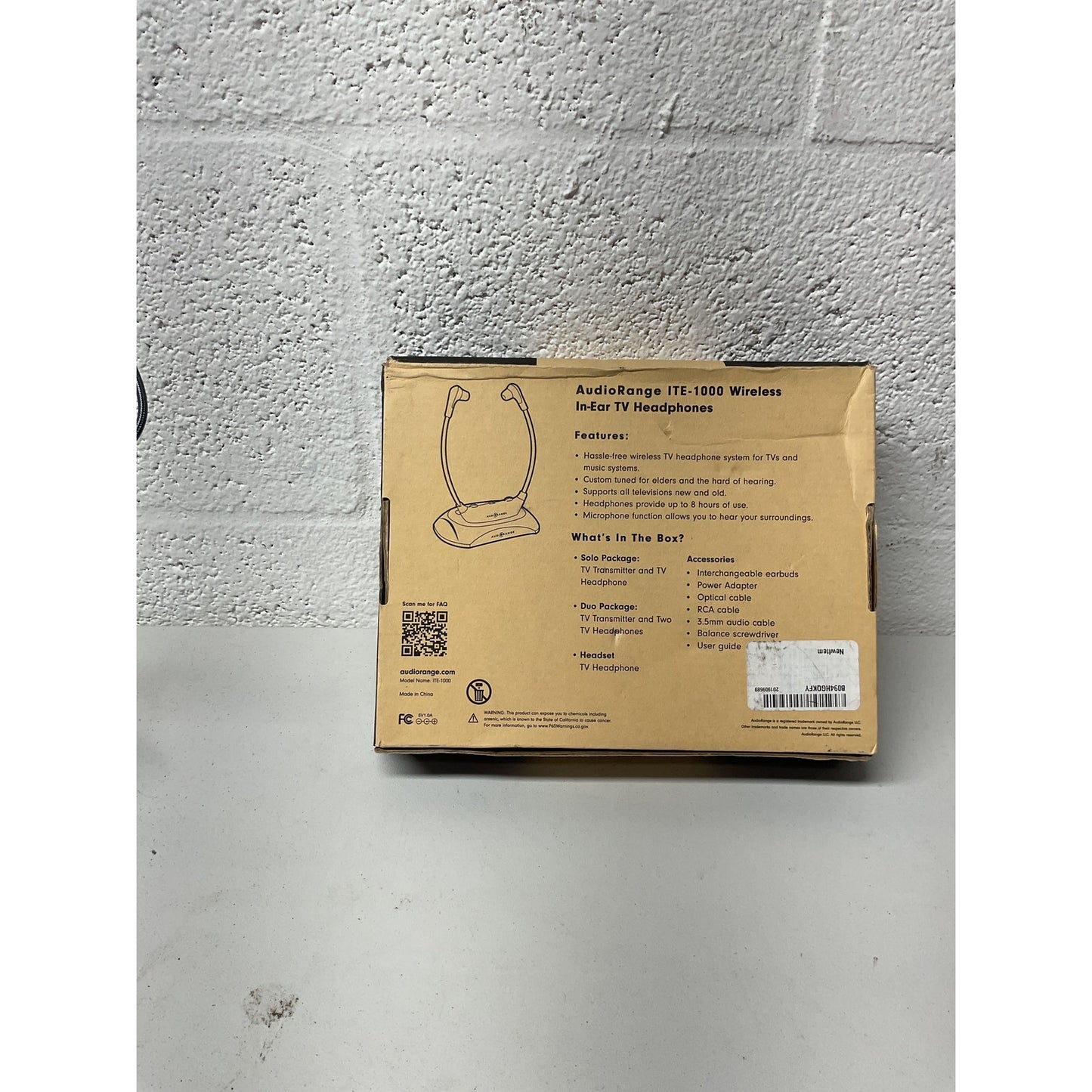 Audiorange In-Ear TV Headphones