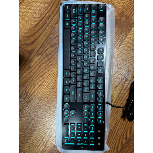 SURMEN G1000 Wired Gaming Keyboard Black Ice Blue Light