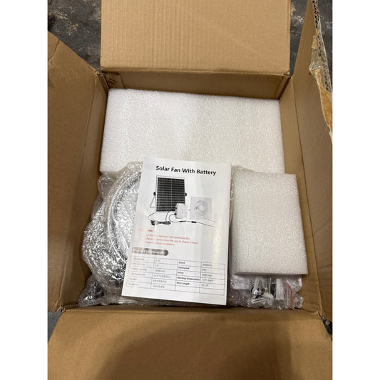 Solar Fan with Battery