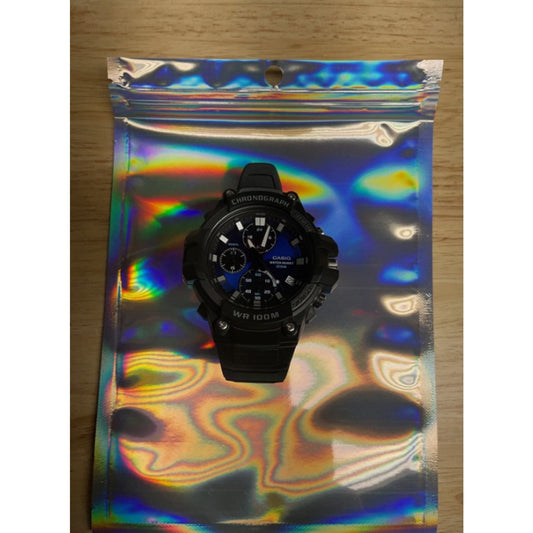 Casio MCW110H-2A2V, Chronograph Watch, Black Resin Band, 100 Meter WR, Date