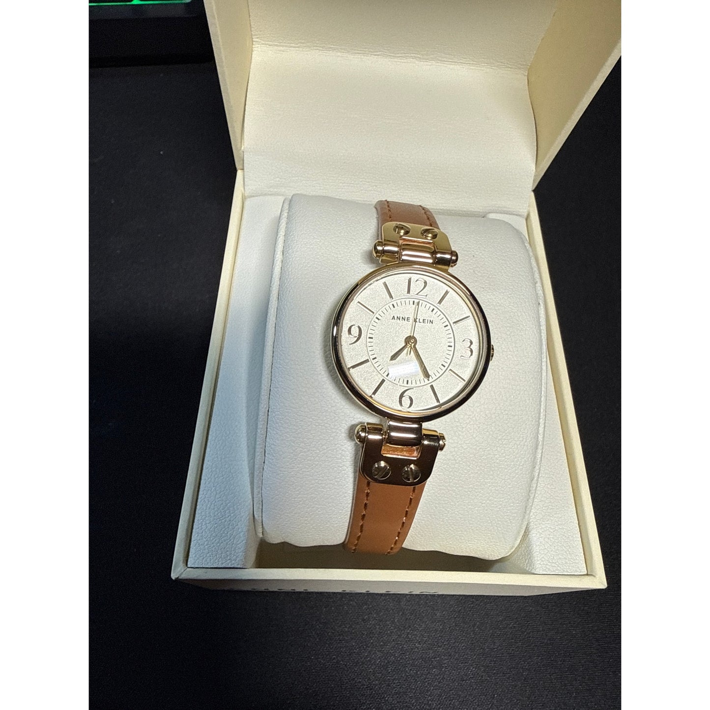 Anne Klein Watch 10-9442 Leather Bad Watch New with Tags