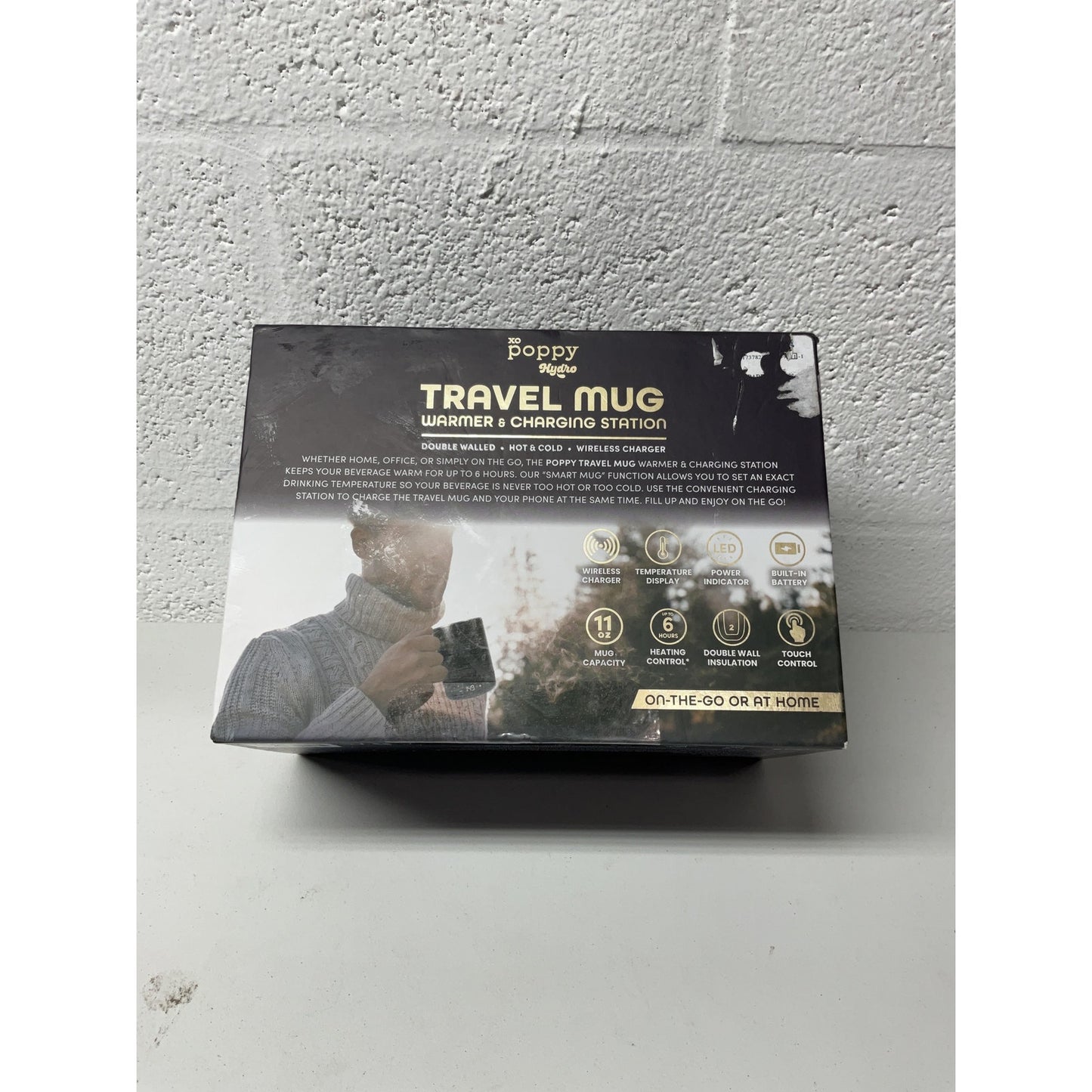 XO Poppy Hydro Travel Mug Warmer & Charging Station