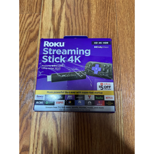 Roku 4k Streaming Stick with Voice Remote HDR & Dolby Vision - Open Box