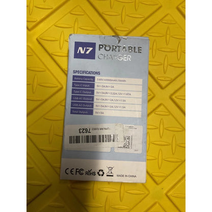 N7 portable charger 40000 mAh
