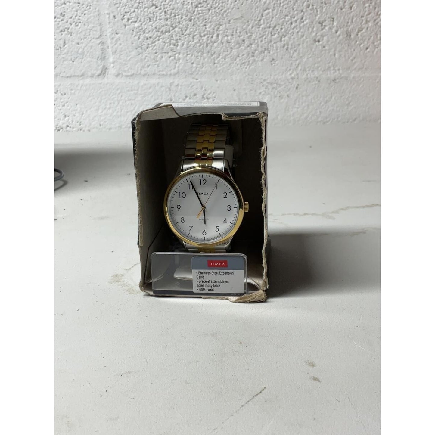 TIMEX Indiglo Gold/Silver Men’s Watch model TW2U40000 BB