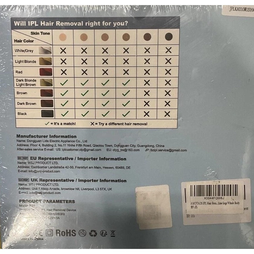 AMOTAOS IPL hair removal whole body hair removal