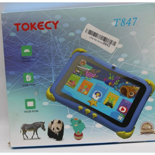 TOKECY Android 8 Inch Tablet for Kids (T847) Blue