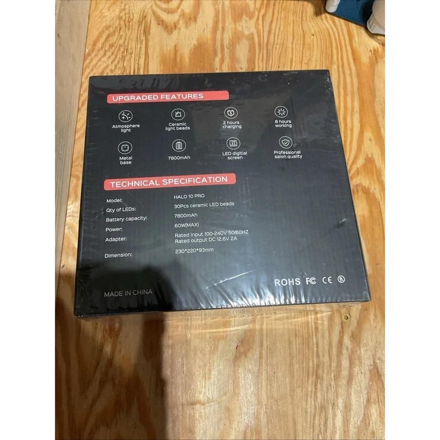 BOLASEN Halo 10 Pro Cordless Rechargeable UV Nail Lamp - UV Light for Gel Nails