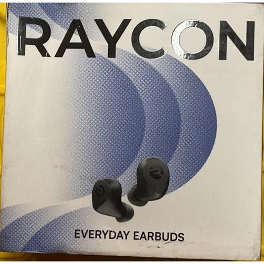 Raycon The Everyday Earbuds -Active Noise Cancellation.  Black OPEN BOX