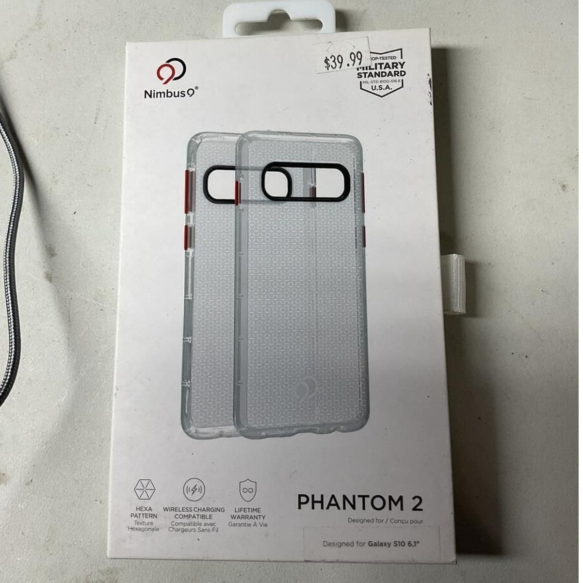 Nimbus 9 PHANTOM 2 case for Galaxy S10 Clear